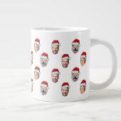 Weihnachtsgeschenk Weihnachtsmannmütze Personalisi Jumbo-Tasse (Rechts)