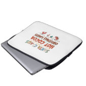 Weihnachtsgeschenk WeihnachtsmannWeihnachtslicht Laptopschutzhülle (Vorne Knopf)