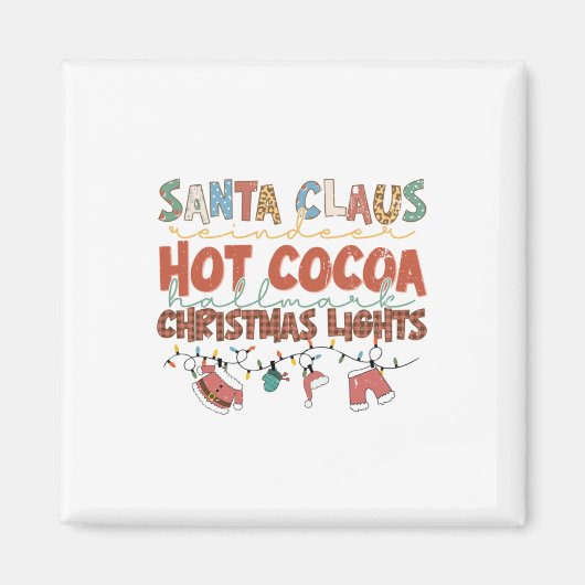 Weihnachtsgeschenk WeihnachtsmannWeihnachtslicht Magnet (Vorne)