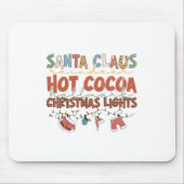 Weihnachtsgeschenk WeihnachtsmannWeihnachtslicht Mousepad (Vorne)