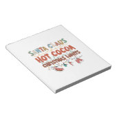 Weihnachtsgeschenk WeihnachtsmannWeihnachtslicht Notizblock (angewinkelt)