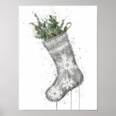 Weihnachtsgeschenk Weihnachtsstrumpf Poster (Vorne)