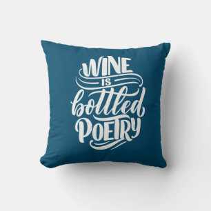 Weihnachtsgeschenk Wein ist abgefüllte Poesie Kissen