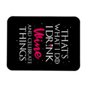 Weihnachtsgeschenk | Wein trinken und feiern Magnet (Horizontal)