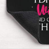 Weihnachtsgeschenk | Wein trinken und feiern Mousepad (Ecke)