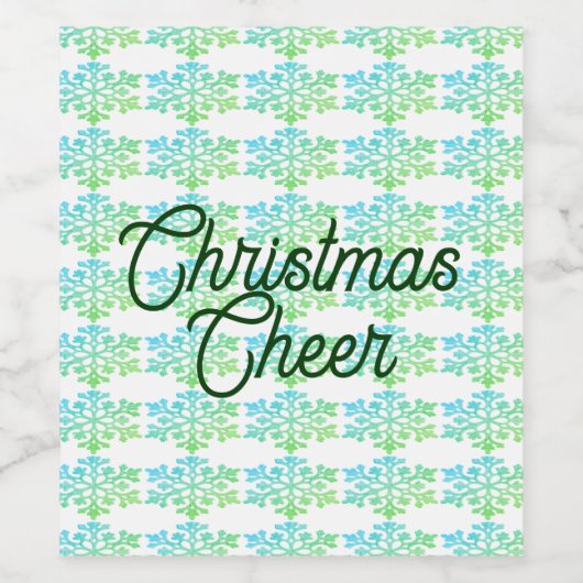 Weihnachtsgeschenk Weinetikett (Einzelnes Label)