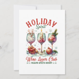 Weihnachtsgeschenk Weinliebhaber Club Einladung