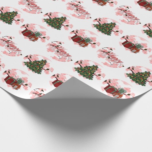 Weihnachtsgeschenk Weißbuch Geschenkpapier (Ecke)