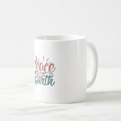 Weihnachtsgeschenk | WELTFRIEDEN Kaffeetasse (VorderseiteRechts)