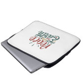 Weihnachtsgeschenk | WELTFRIEDEN Laptopschutzhülle (Vorne Knopf)