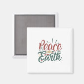 Weihnachtsgeschenk | WELTFRIEDEN Magnet (Vorderseite/Rückseite)