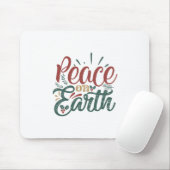 Weihnachtsgeschenk | WELTFRIEDEN Mousepad (Mit Mouse)