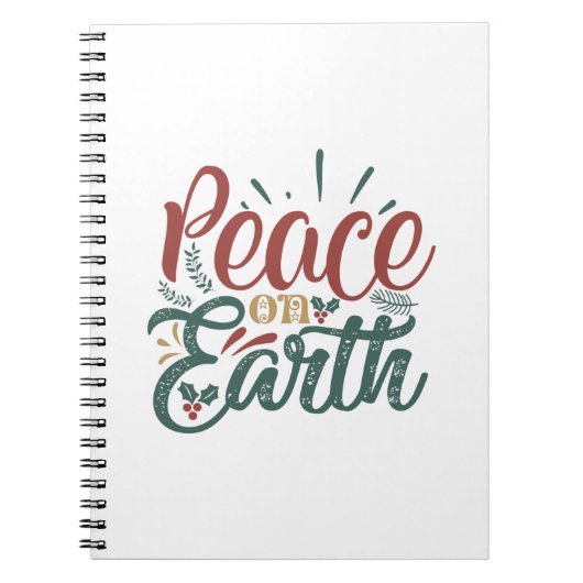 Weihnachtsgeschenk | WELTFRIEDEN Notizblock (Vorderseite)