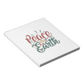 Weihnachtsgeschenk | WELTFRIEDEN Notizblock (angewinkelt)