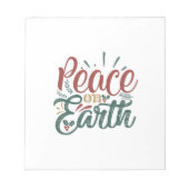 Weihnachtsgeschenk | WELTFRIEDEN Notizblock (Vorderseite)