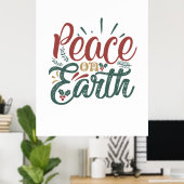 Weihnachtsgeschenk | WELTFRIEDEN Poster (Heimbüro)