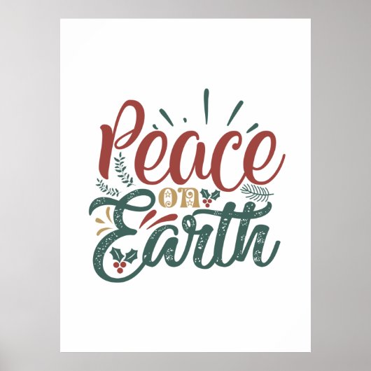 Weihnachtsgeschenk | WELTFRIEDEN Poster (Vorne)