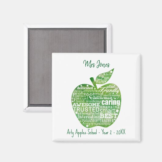 Weihnachtsgeschenk-Wertungs-Magnet für Lehrer Magnet (Vorderseite/Rückseite)