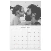 Weihnachtsgeschenk Winter Foliage Rotes grünes Fot Kalender (Jan 2026)