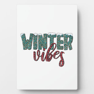 Weihnachtsgeschenk Winter Stimmung Fotoplatte