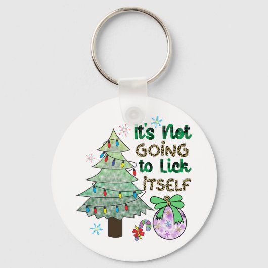 Weihnachtsgeschenk wird es sich nicht selber mache schlüsselanhänger (Vorderseite)