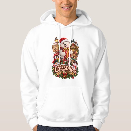 Weihnachtsgeschenk-Workshop Cozy Holiday Bears & C Hoodie (Vorderseite)