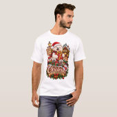 Weihnachtsgeschenk-Workshop – Süßer Eisbär-Feierta T-Shirt (Vorne ganz)