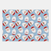 Weihnachtsgeschenk-Wracktrio Geschenkpapier Set (Vorderseite 3)