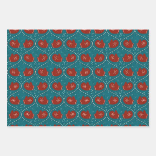 Weihnachtsgeschenk-Wracktrio Geschenkpapier Set (Vorderseite 2)