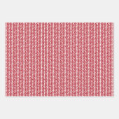 Weihnachtsgeschenk Wrak Dark Red Aquamarin Ice Blu Geschenkpapier Set (Vorderseite 2)