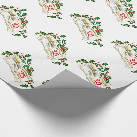 Weihnachtsgeschenk Wrap/25. Dezember Geschenkpapier (Ecke)