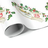Weihnachtsgeschenk Wrap/25. Dezember Geschenkpapier (Rolleneckpunkt)