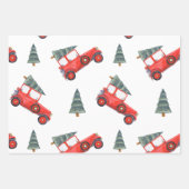 Weihnachtsgeschenk Wrap Auto Kamel und Holly Bundl Geschenkpapier Set (Vorderseite)
