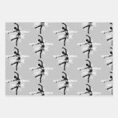 Weihnachtsgeschenk Wrap Ballett Thema HAMbyWG Geschenkpapier Set (Vorderseite 2)