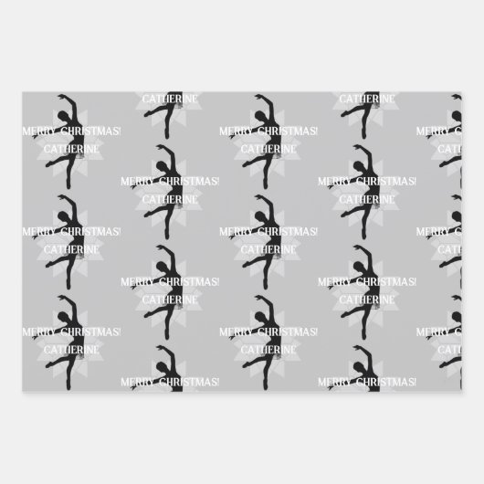 Weihnachtsgeschenk Wrap Ballett Thema HAMbyWG Geschenkpapier Set (Vorderseite 2)