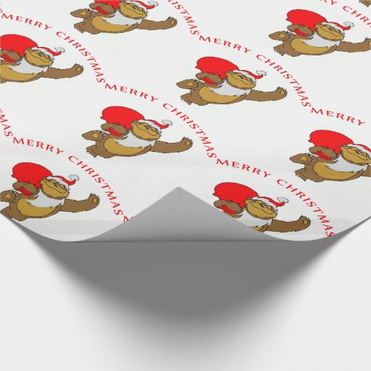 Weihnachtsgeschenk Wrap/Bär Geschenkpapier (Ecke)