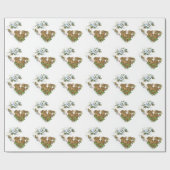 Weihnachtsgeschenk Wrap/Bunnies und Vögel Geschenkpapier (Flach)