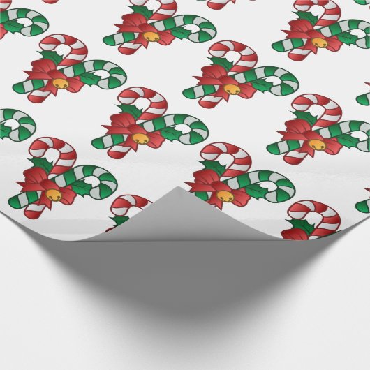 Weihnachtsgeschenk Wrap/Candy Canes Geschenkpapier (Ecke)