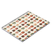 Weihnachtsgeschenk Wrap Design Muster Notizblock (Linke Seite)