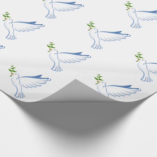 Weihnachtsgeschenk Wrap/Doves Geschenkpapier (Ecke)