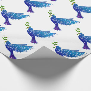 Weihnachtsgeschenk Wrap/Doves Geschenkpapier