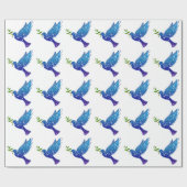 Weihnachtsgeschenk Wrap/Doves Geschenkpapier (Flach)