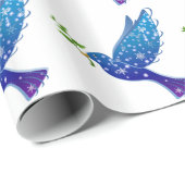 Weihnachtsgeschenk Wrap/Doves Geschenkpapier (Rolleneckpunkt)