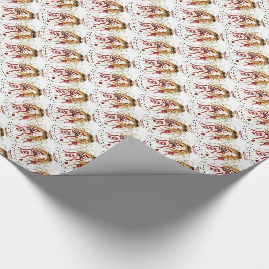 Weihnachtsgeschenk Wrap/Engel Geschenkpapier (Ecke)