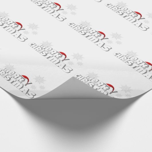Weihnachtsgeschenk Wrap/Frohe Weihnachten mit Schn Geschenkpapier (Ecke)
