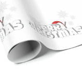 Weihnachtsgeschenk Wrap/Frohe Weihnachten mit Schn Geschenkpapier (Rolleneckpunkt)