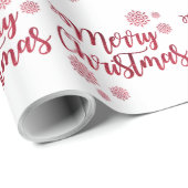 Weihnachtsgeschenk Wrap/Frohe Weihnachten mit Schn Geschenkpapier (Rolleneckpunkt)