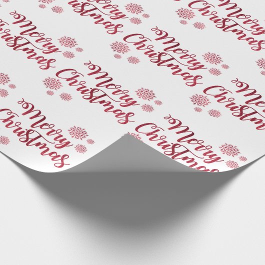 Weihnachtsgeschenk Wrap/Frohe Weihnachten mit Schn Geschenkpapier (Ecke)