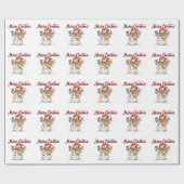Weihnachtsgeschenk Wrap/Frohe Weihnachten & Schnee Geschenkpapier (Flach)