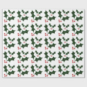Weihnachtsgeschenk Wrap/Holly Geschenkpapier (Flach)